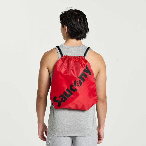 Saucony String Bag backpack back Red NEW 14.75” x 17” NEW - Picture 1 of 3
